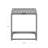 Fusion End Table Square-101058636