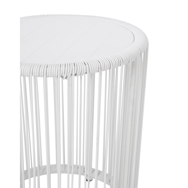 Mandarin Cape White Resin Wicker 3-Piece Outdoor Bistro Set