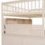 Lit double superposé double au-dessus de grand lit double avec tablettes lumineuses intégrées et panneau perforé-1260167747-1260090945