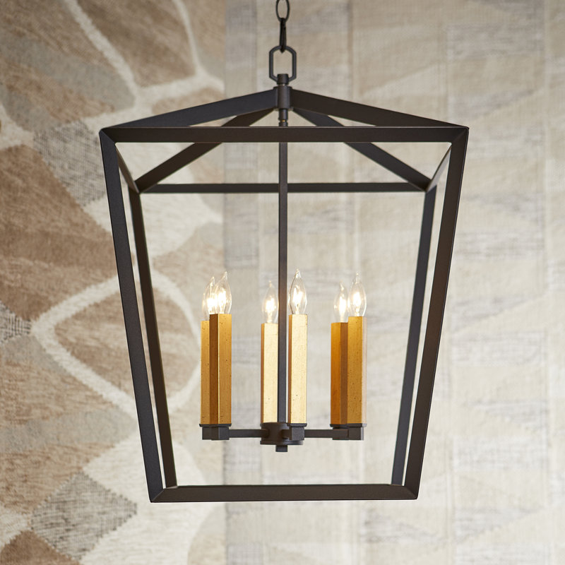 Hyperion 6 - Light Chandelier, Black