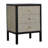 Solid Wood Nightstand, 3 Drawer