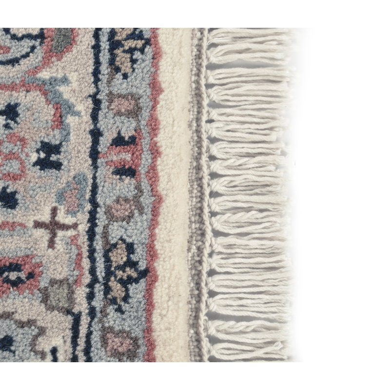 Silberston Oriental Hand Woven Hand Knotted Beige Area Rug, Rectangular 250 x 350cm