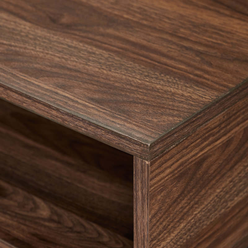 Table basse avec rangement Oaklawn, Noyer foncé