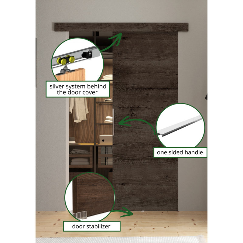 DOOR MALIBU 1, Dark Ash, 72cm x 205cm
