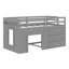 Lit mezzanine avec tiroirs et tablette-993340917