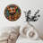Colorful Artistic Floral Wall Clock Decoration