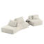 Canapé modulaire incurvé moderne de 139 po Modern-1332735600