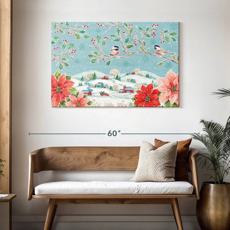 Country poinsettias, H 30 po x l 45 po