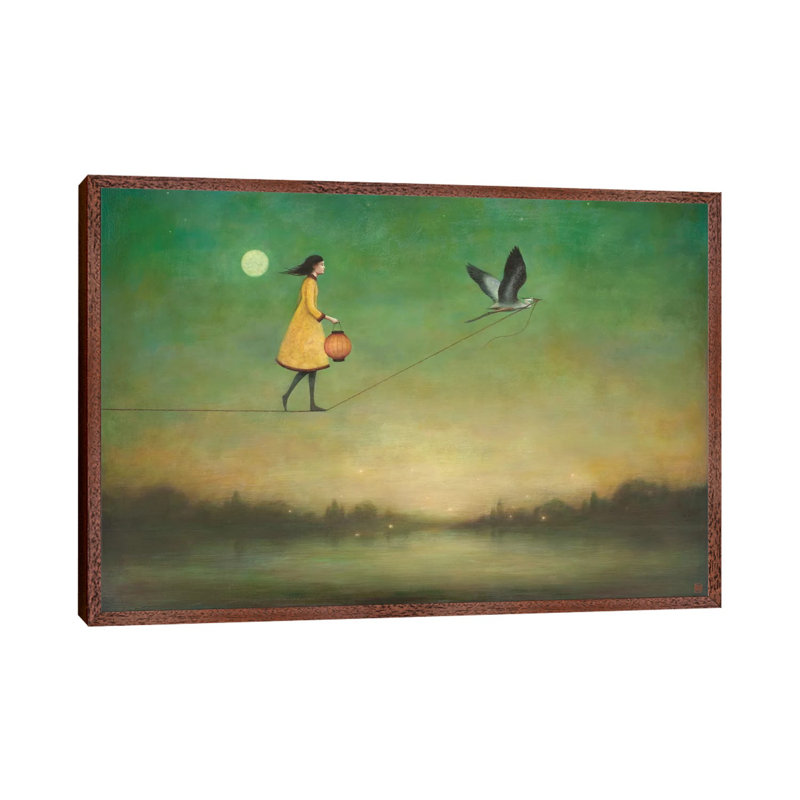 Blue Moon Expedition by Duy Huynh - Print on Canvas, 101.6 cm H x 66.04 cm W, Brown Framed