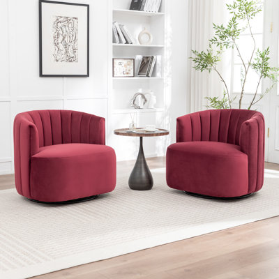 Fauteuil demi-tonneau pivotant Stanford