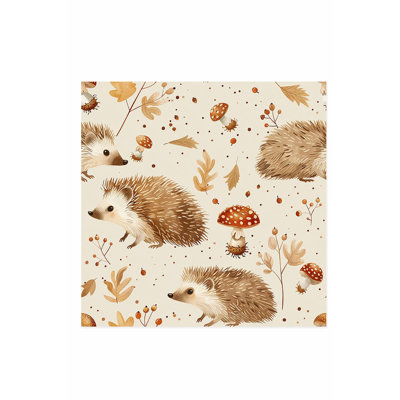 Reproduction d'art sans cadre, animaux, hérisson, motif III