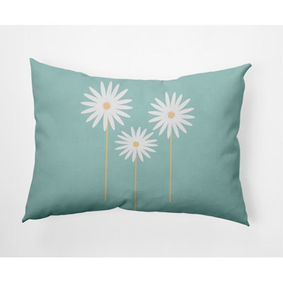 Floral Outdoor Reversible Throw Pillow