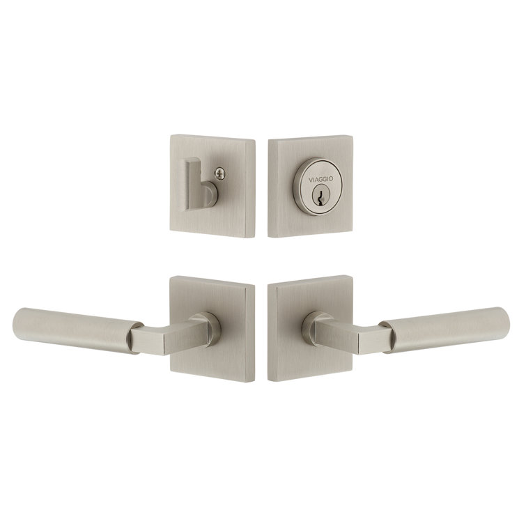 Viaggio Quadrato Rosette Complete Entry Set with Contempo Lever