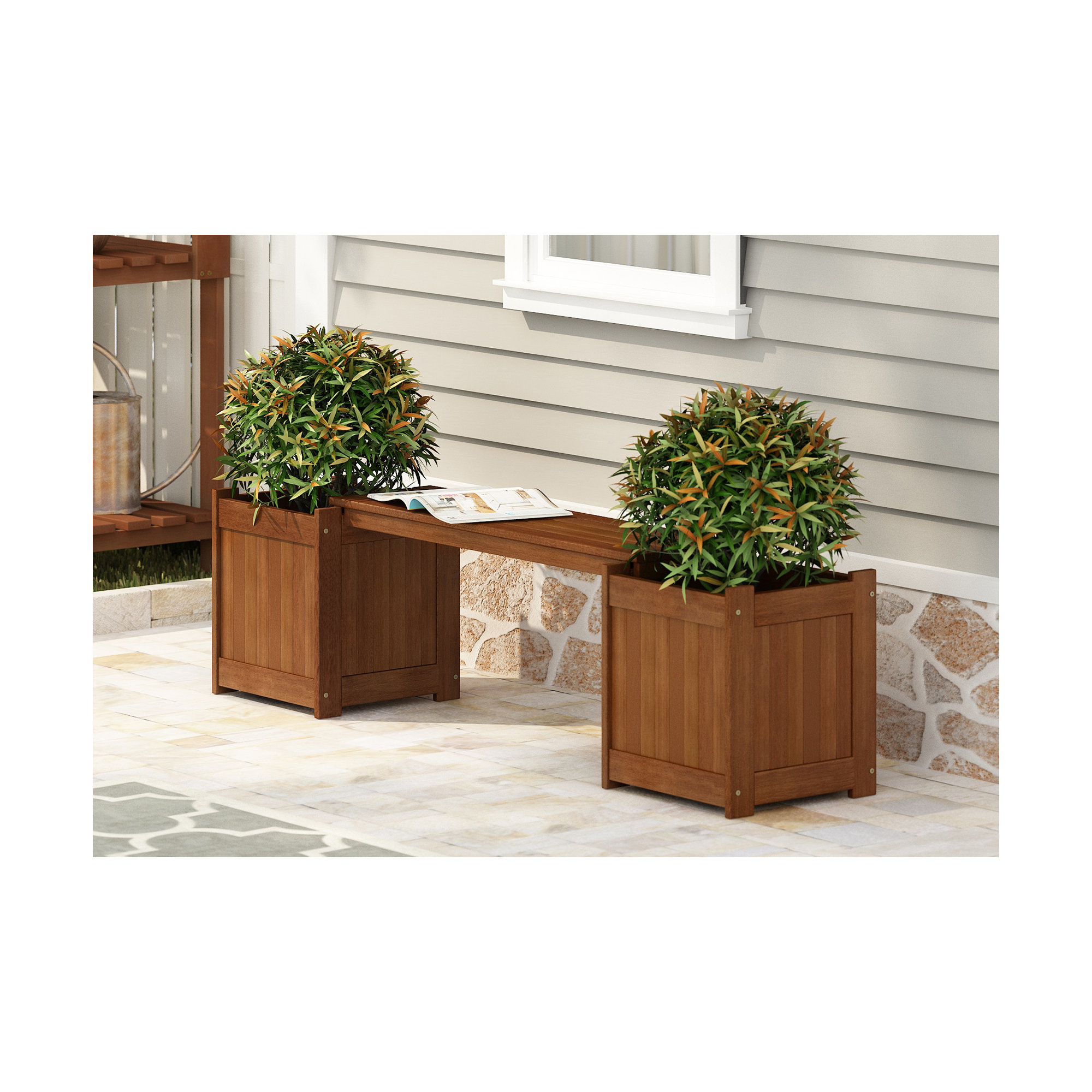 Arlen Raised Garden Bed, Brown