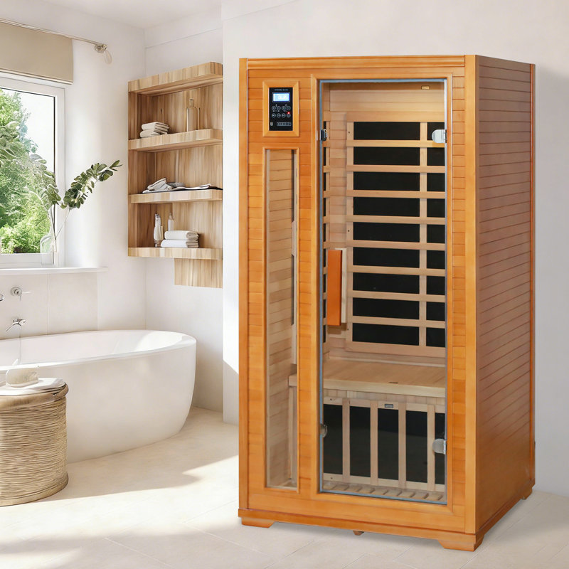 Sauna infrarouge FAR à 1 personne avec Bluetooth en pruche du Canada