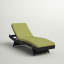 Chaise longue d'extérieur en rotin Convene-1853069803
