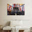 «Grunge Brooklyn Bridge», reproduction sur toile-1042437937