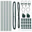 Vidaxl Fence Posts 7 Pcs Diameter32 Mm Galvanised Steel-2099660741-2099660763