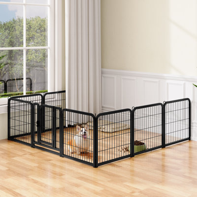 Metal Dog Exercise Pen Panels with  Door