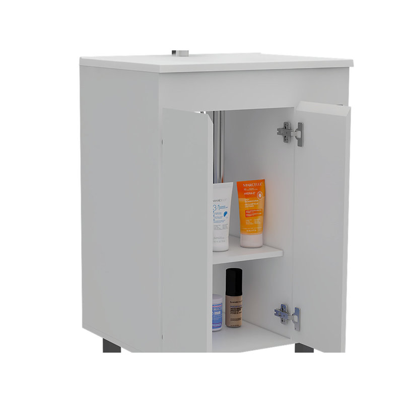 Abondante salle de bain avec meuble-lavabo