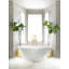 Ionian 67" x 31.25" Freestanding Soaking Bathtub in Volcanic Limestone-1914947679