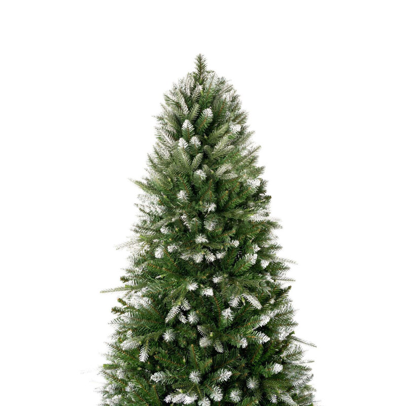 7.5 Ft Frosted Fir Pre-Lit Christmas Tree with Warm Lights