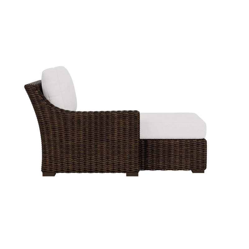 Mesa Outdoor Chaise Lounge, Canvas Natural Sunbrella® Canvas