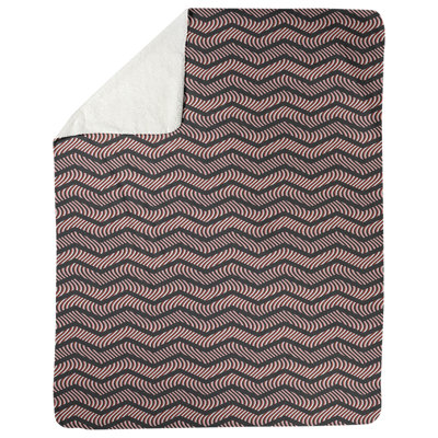 Couverture polaire à chevrons ondulés