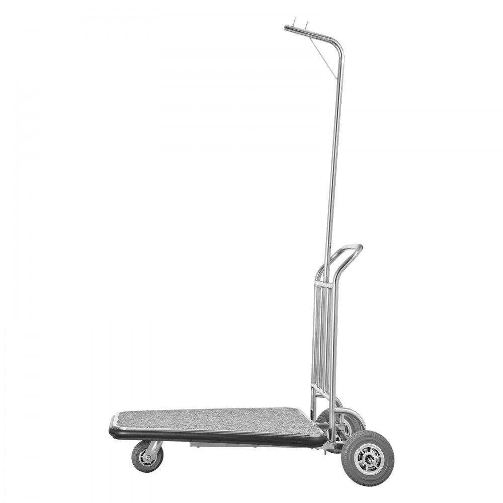 Stainless Steel Small Luggage Cart With Wheels Folding Luggage