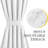 NICETOWN Blackout Side Door Curtains For Window, Room Darkening Thermal Insulated Window Covering For Glass French Door, Short Curtains For Kitchen, 25W X 40L Inch, Greyish White, 1 Panel