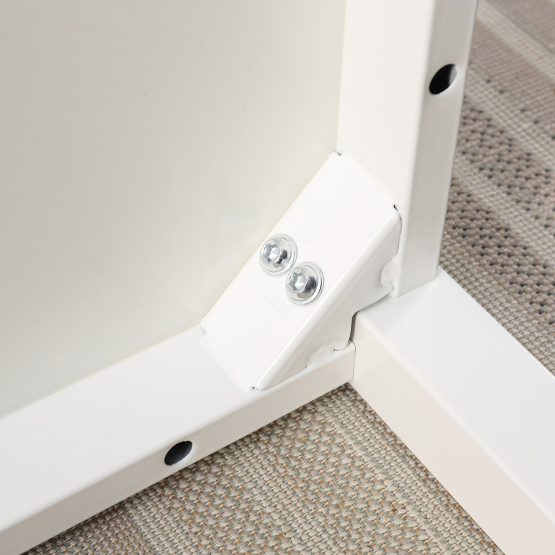 Metal Base Computer Desk, White, 74.9cm H x 160cm W x 60.2cm D