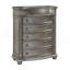 Commode de chambre à coucher en bois d'ingénierie gris traditionnel