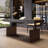Smoky color Rectangular Solid Wood desk-1981975850