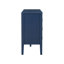 Buffet bleu marine avec motifs géométriques captivants et poignées en métal rétro élégance intemporelle en bleu, motifs, poignées rétro,-113635319