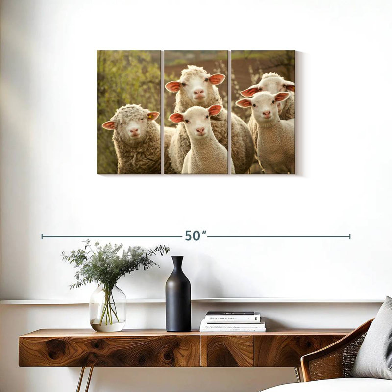 Brampt Stunned Sheep, 20" H x 33" W
