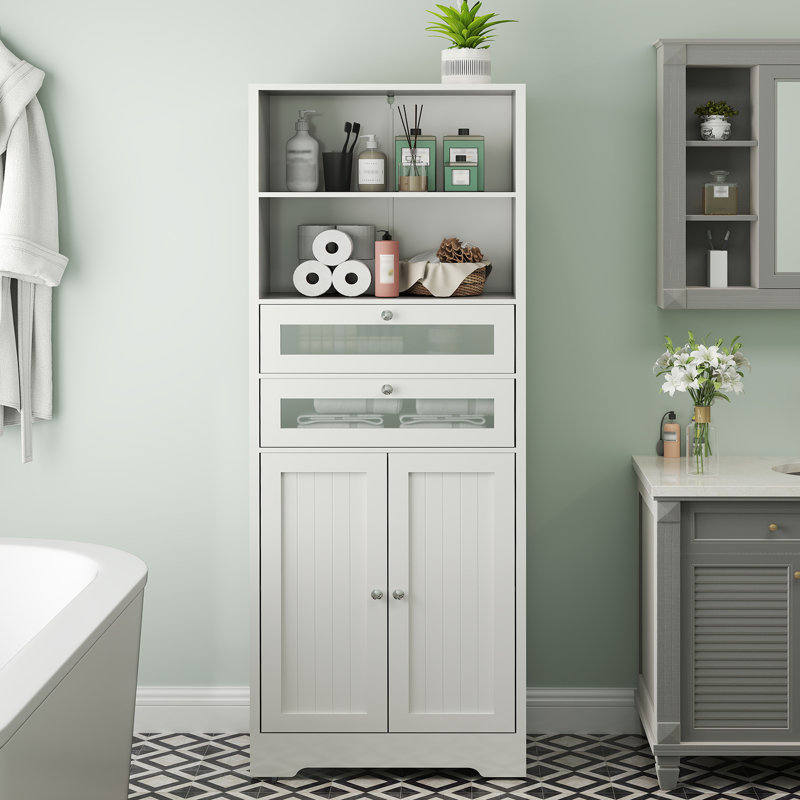 67" Tall Bathroom Storage Cabinets