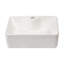 Lavabo de salle de bain vasque rectangulaire blanc en céramique, 16 po x 12 po | Idée de cadeau-122712234