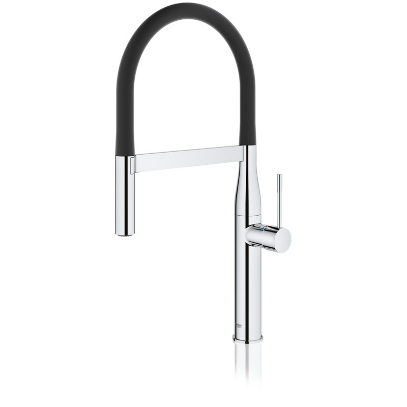 Essence New Single Handle Kitchen Faucet with SilkMove® and with Accessories, Chrome