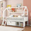 Single (3') Mid Sleepers Bed Frame with Storage Included with Built-in Ladder Included