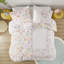 Housse de couette simple en coton avec motif floral et jungle multicolore