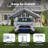 20 pi L 12 pi. D Housse de remplacement pour abri d'auto