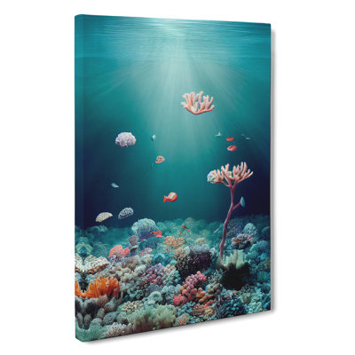 Coral Reef Bed - Wrapped Canvas