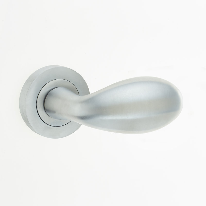 Club Passage Door Handle, Satin Chrome