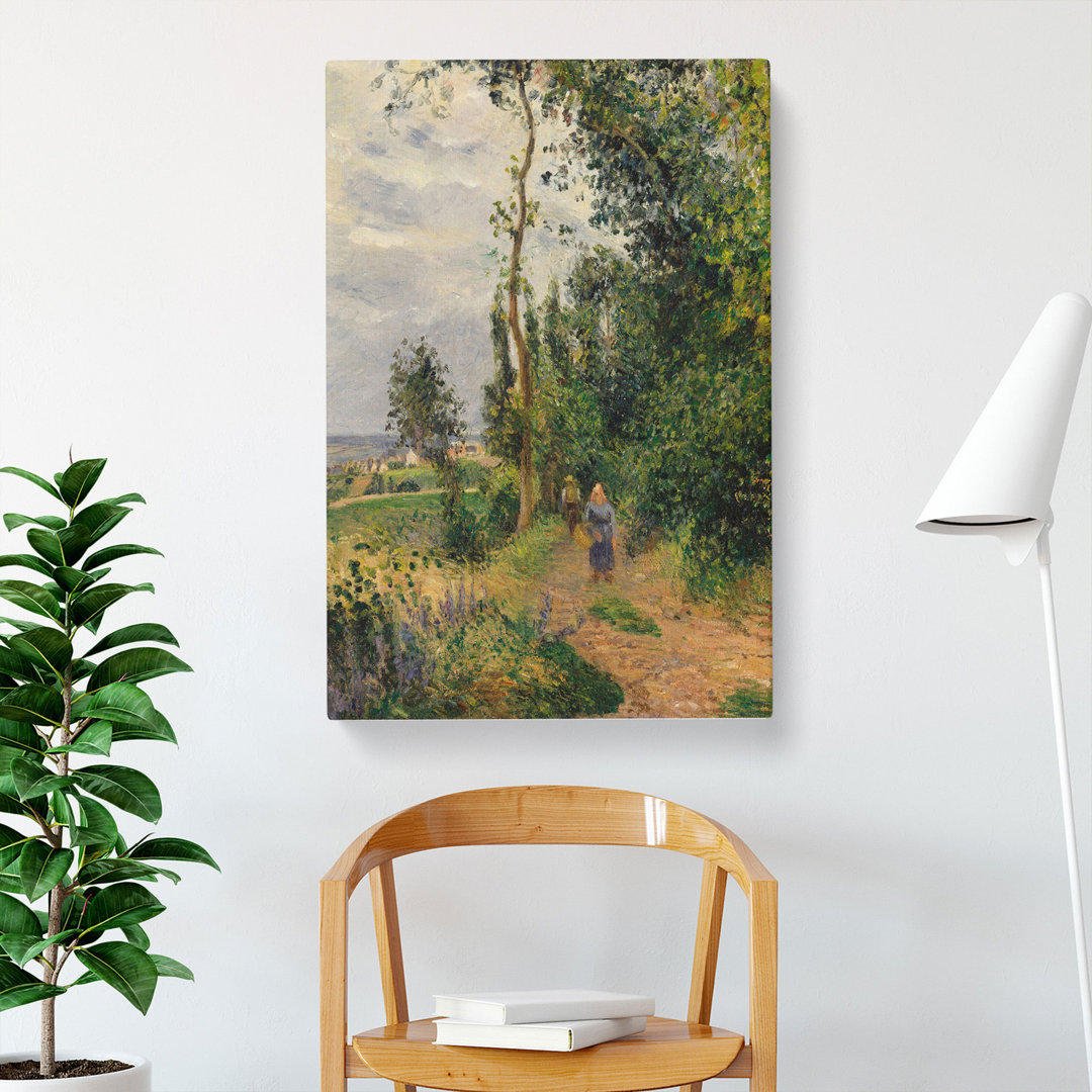 Landscape In Pontoise by Camille Pissarro - Wrapped Canvas