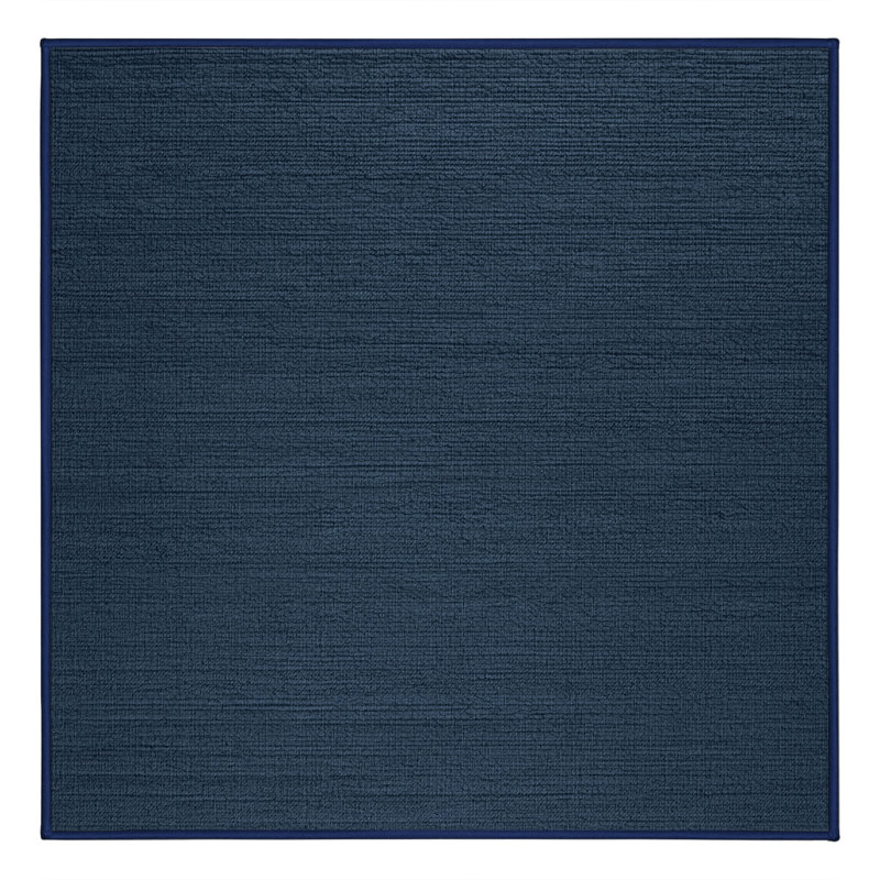 Tapis gris uni lavable à la machine, Carré 4 pi