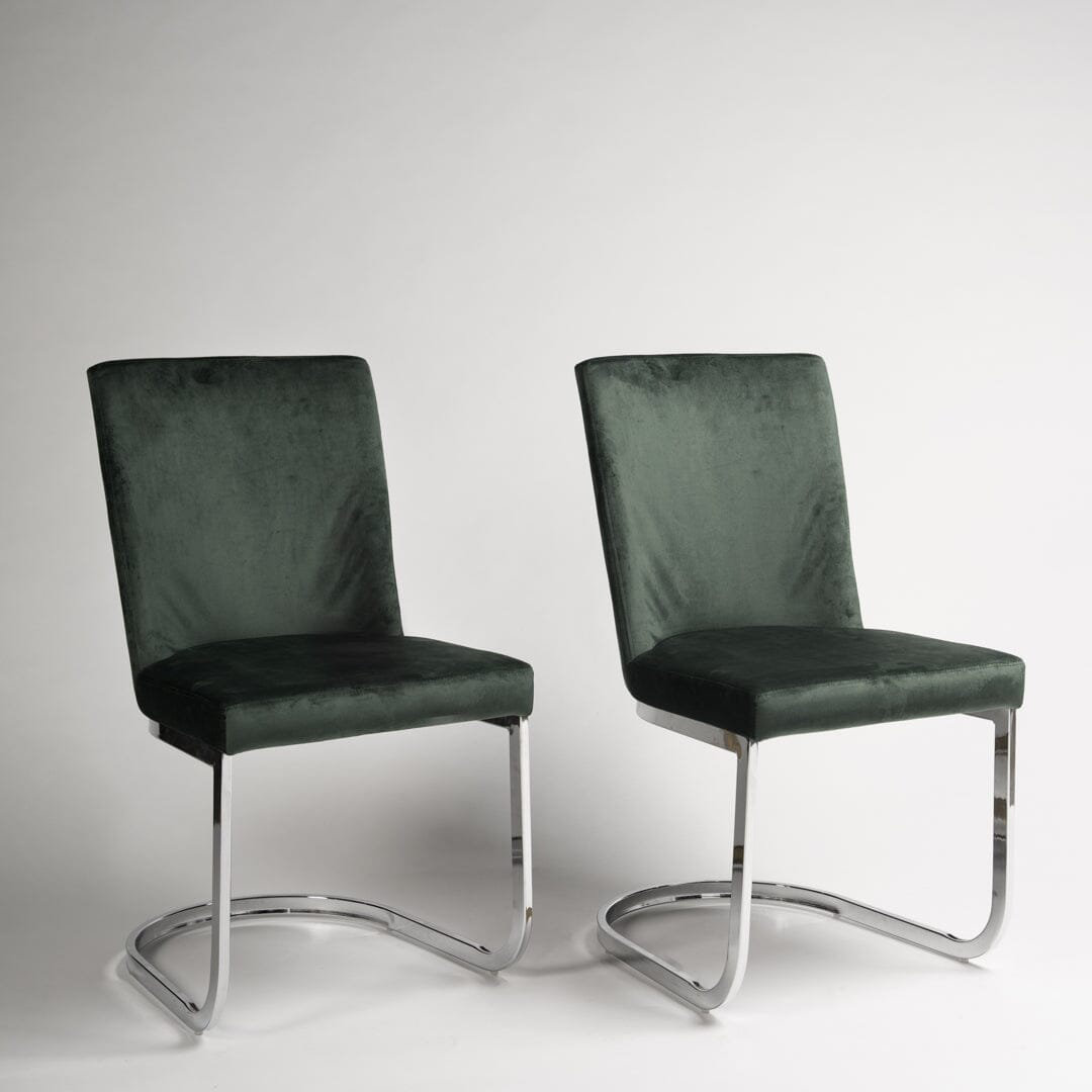 Aurelus 48cm H Tufted Upholstered Cantilever Chair in Black