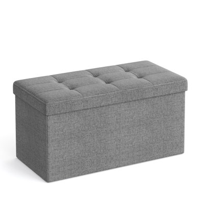 Folding Storage Ottoman Bench