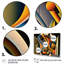 Circular Retro Dynamics I - 3 pièces sur toile-1224140077-1224140078