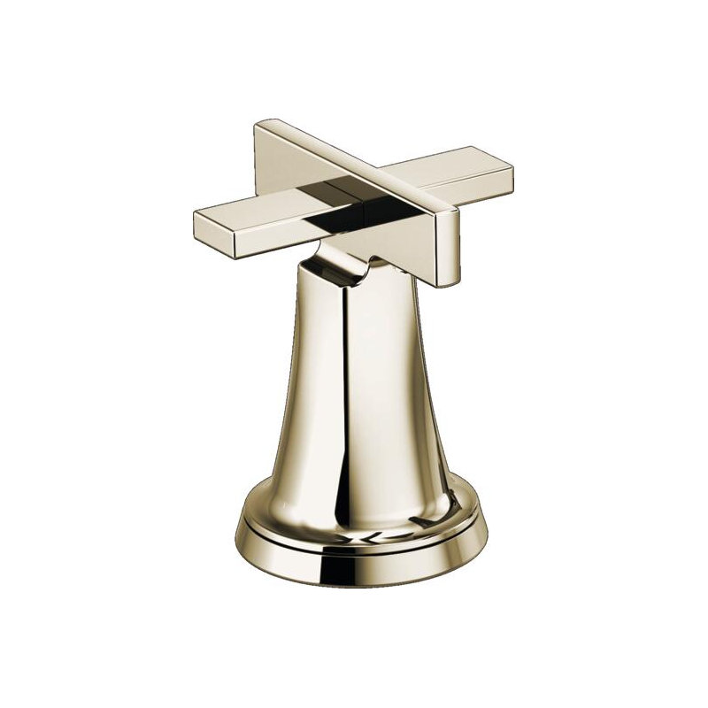 Levoir® Two-Handle Wall Mount Lavatory Faucet, Polished Nickel, High Cross Handle, 1.2