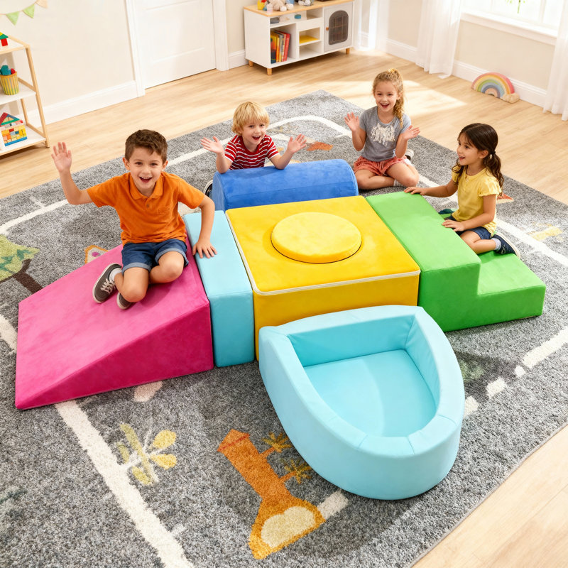 Bloc de jeu en mousse, 7 pièces